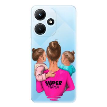 Odolné silikonové pouzdro iSaprio - Super Mama - Two Girls - Infinix Hot 30i