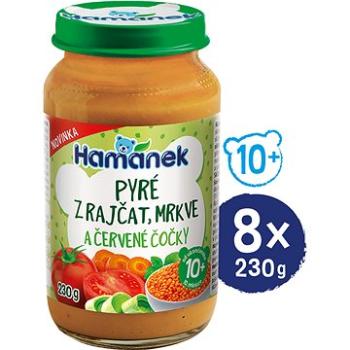 HAMÁNEK Pyré z rajčat, mrkve a červené čočky 8× 230 g (18595139797475)