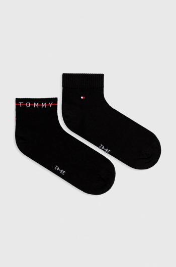 Ponožky Tommy Hilfiger 2-pack pánské, černá barva, 701222187