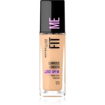 Maybelline Fit Me! tekutý make-up pro rozjasnění a vyhlazení pleti odstín 120 Classic Ivory 30 ml