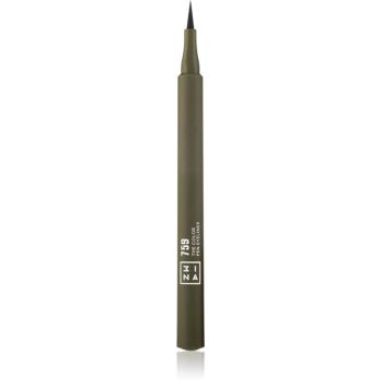 3INA The Color Pen Eyeliner oční linky ve fixu odstín 759 - Olive green 1 ml