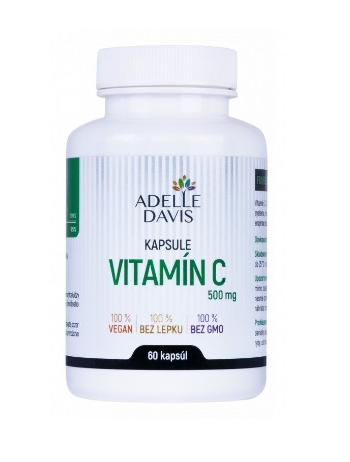 Adelle Davis Vitamín C 500 mg 60 kapslí