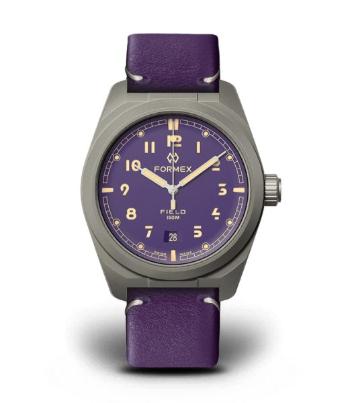 Formex Field Automatic Ultra Violet Bolgheri Violet Leather Strap 0660.1.6593.799