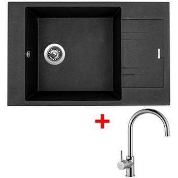 SINKS VARIO 780 Metalblack+Vitalia lesklá (VA74VICL)