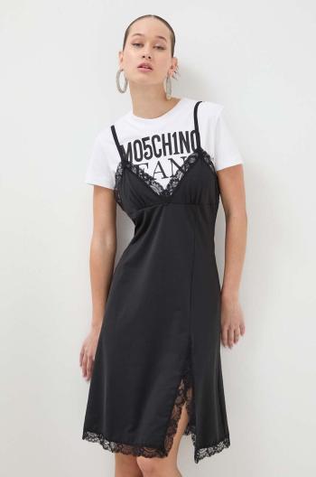 Šaty Moschino Jeans černá barva, mini