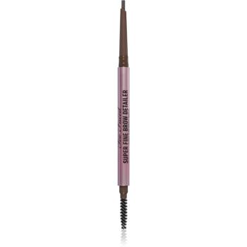 Too Faced Super Fine Brow Detailer Eyebrow Pencil dlouhotrvající tužka na obočí odstín Dark Brown 0,08 g