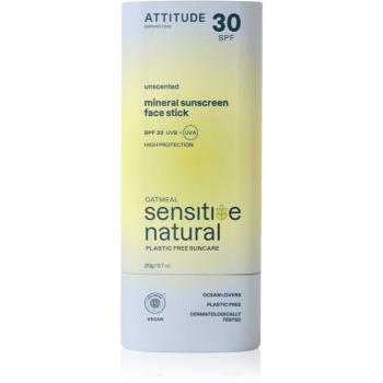 Attitude Sensitive Natural Face stick minerální krém na opalování v tyčince pro citlivou pleť 20 g