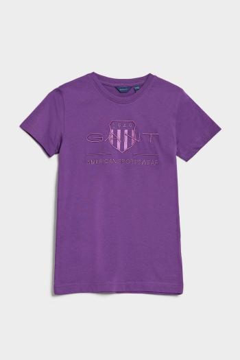 TRIČKO GANT TONAL ARCHIVE SHIELD T-SHIRT DARK VIOLET