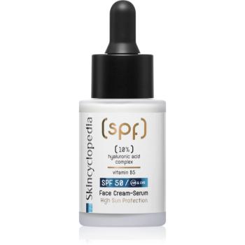 Skincyclopedia 10% Hyaluronic Acid Complex + Vitamin B5 krémové sérum SPF 50 30 ml