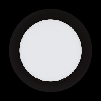 LED panel , süllyesztett , 5.4W , CCT , dimmelhető , 12 cm , kerek , fekete , IP44 , EGLO Connect.Z , Zigbee , FUEVA-Z , 900106
