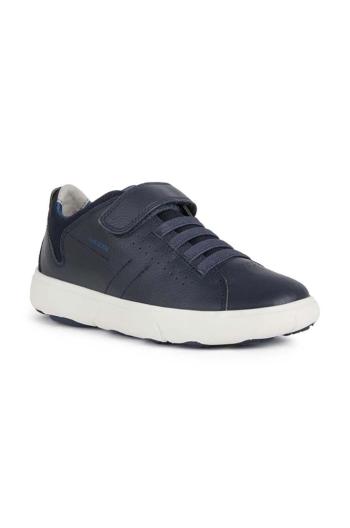 Dětské kožené sneakers boty Geox NEBCUP modrá barva, J02AZB.4614