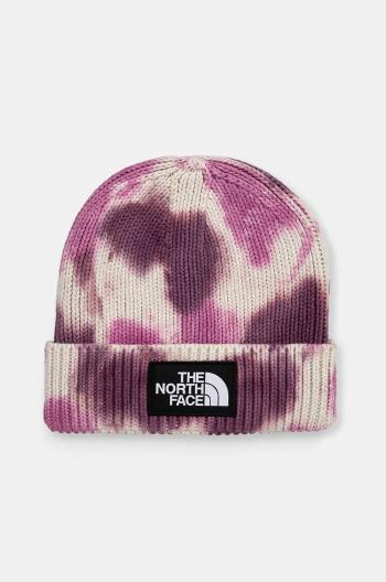 Čepice The North Face Tie Dye Logo Box Beanie fialová barva, z tenké pleteniny, NF0A7WJI9EI1