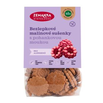 Sušenky pohankovo - malinové bezlepkové 100 g BIO   ZEMANKA