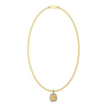 Guess Pozlacený náhrdelník s přívěskem lva Lion King JUMN05008JWYGT/U