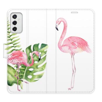 Flipové pouzdro iSaprio - Flamingos - Samsung Galaxy M52 5G