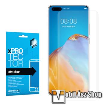 Xpro képernyővédő fólia - Ultra Clear - 1db, A TELJES KÉPERNYŐT VÉDI! - HUAWEI P40 - GYÁRI