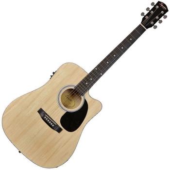 Fender Squier SA-105CE Natural Elektroakustická kytara Dreadnought