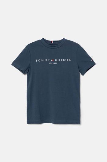 Dětské bavlněné tričko Tommy Hilfiger s potiskem, KS0KS00397