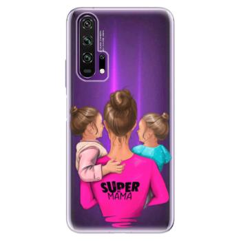 Odolné silikonové pouzdro iSaprio - Super Mama - Two Girls - Honor 20 Pro