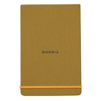 Zápisník Rhodia s pevnými deskami 9x14cm – Gold