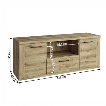 RTV stolek DORSI Tempo Kondela 135 cm