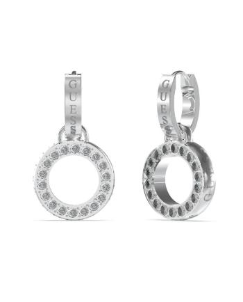 Guess Ocelové náušnice s přívěsky Circle Lights JUBE03167JWRHT/U