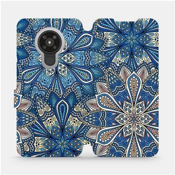 Flipové pouzdro na mobil Nokia 5.3 - V108P Modré mandala květy (5903516259762)