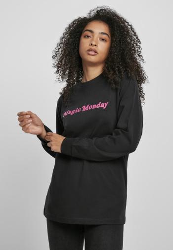 Mr. Tee Ladies Magic Monday Slogan Longsleeve black - XXL