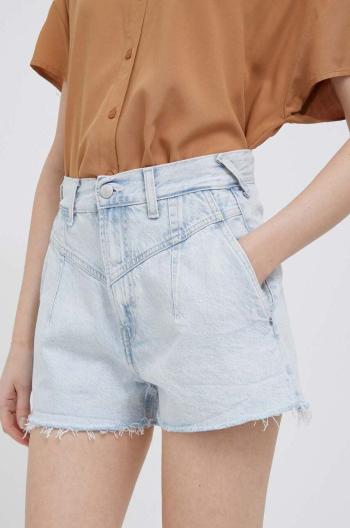 Džínové šortky Pepe Jeans Summer Sky dámské, hladké, high waist