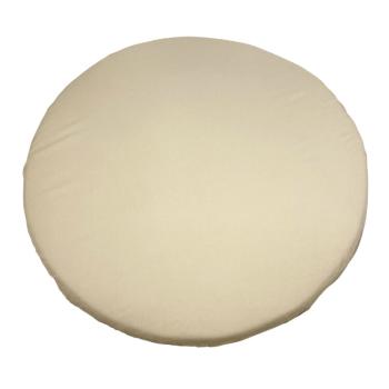 MIMIKO Prostěradlo napínací na kulatou matraci Béžové 100 cm x 100 cm