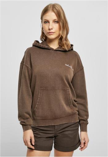 Urban Classics Ladies Small Embroidery Terry Hoody brown - M