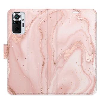 Flipové pouzdro iSaprio - RoseGold Marble - Xiaomi Redmi Note 10 Pro