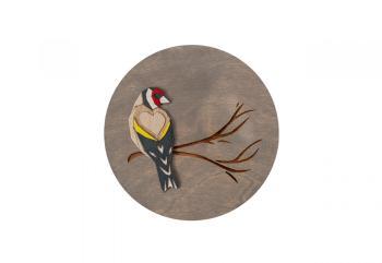 Dřevěná dekorace na zeď Goldfinch Wooden Image s možností výměny či vrácení do 30 dnů