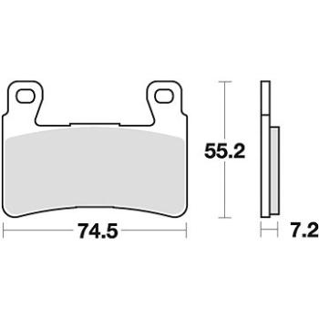 Braking brzdové destičky (sinterová směs CM55) (2ks) M501-219 (M501-219)