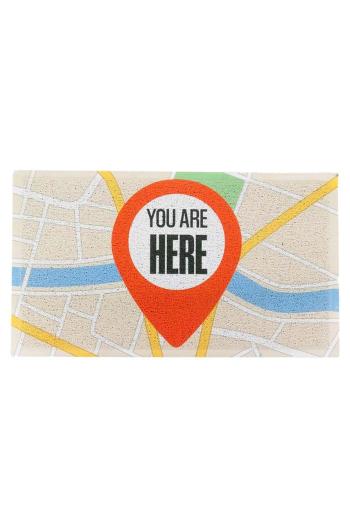 Rohož Artsy Doormats You Are Here 70 x 40 cm