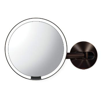 Simplehuman Kosmetické zrcátko na zeď se sensorem Dark Bronze