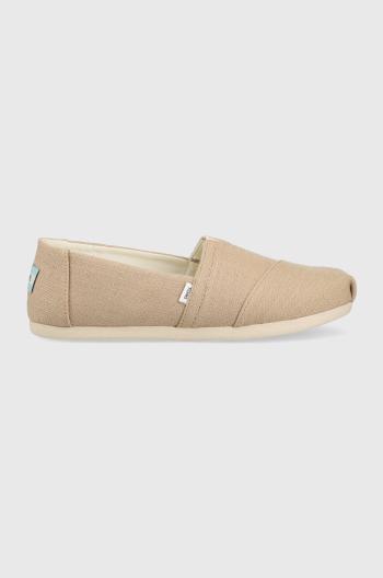 Espadrilky Toms Alpargata béžová barva