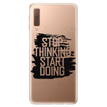 Odolné silikonové pouzdro iSaprio - Start Doing - black - Samsung Galaxy A7 (2018)