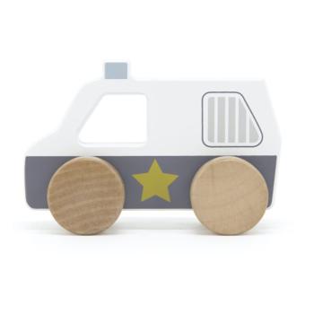 Tryco Wooden Police Car autíčko ze dřeva 1 ks