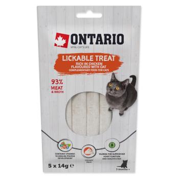 ONTARIO Lízacia pochúťka kura a ovos 5x14 g