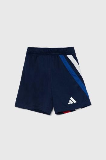 Dětské kraťasy adidas Performance FORTORE23 SHO Y tmavomodrá barva, vzorované, nastavitelný pas, IK5725