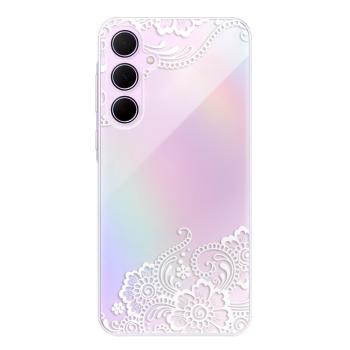 Odolné silikonové pouzdro iSaprio - White Lace 02 - Samsung Galaxy A35 5G