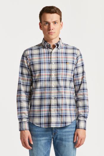 KOŠILE GANT REG UT TWILL CHECK SHIRT PUTTY