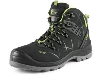 Obuv členková CXS Universe Satellite S3, zimná, čierno-zelená, veľ. 39