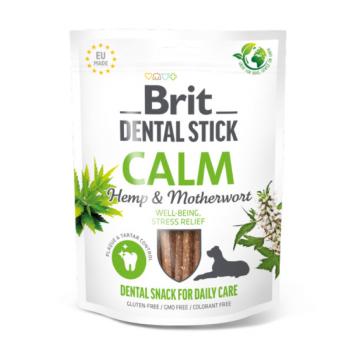 Pochoutka Brit Dental stick na uklidnění konopí a srdečník 7ks