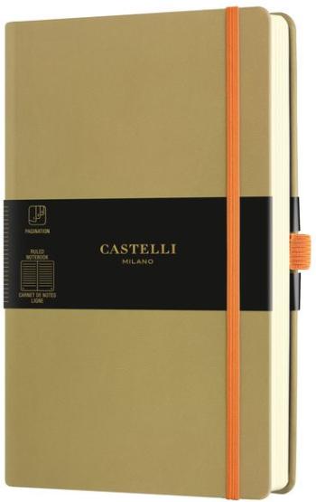 Jegyzetfüzet CASTELLI MILANO Aqua Olive, M-es méret