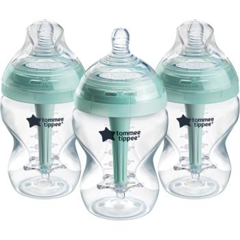 Tommee Tippee Advanced Anti-Colic cumisüveg antikólikus önfertőtlenítő Slow Flow 0m+ 3x260 ml