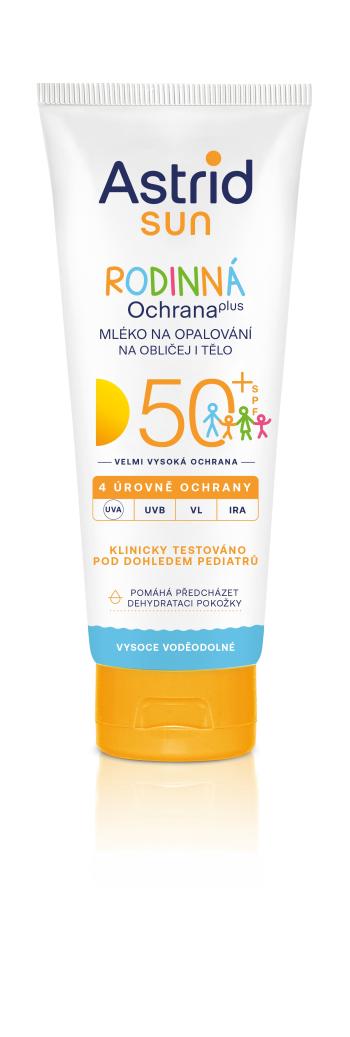 Astrid Rodinné mléko na opalování na obličej a tělo SPF 50+ 250 ml