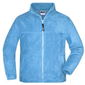 James & Nicholson Dětská fleece mikina JN044k - Světle modrá | S