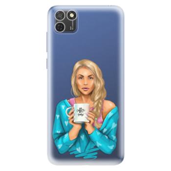 Odolné silikonové pouzdro iSaprio - Coffe Now - Blond - Honor 9S